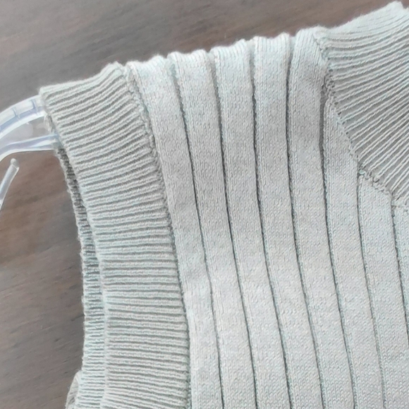 Olive & Oak Midi Bodycon Green Ribbed Knit Party Stretch Sweater Dress. Size XL. - Picture 2 of 6